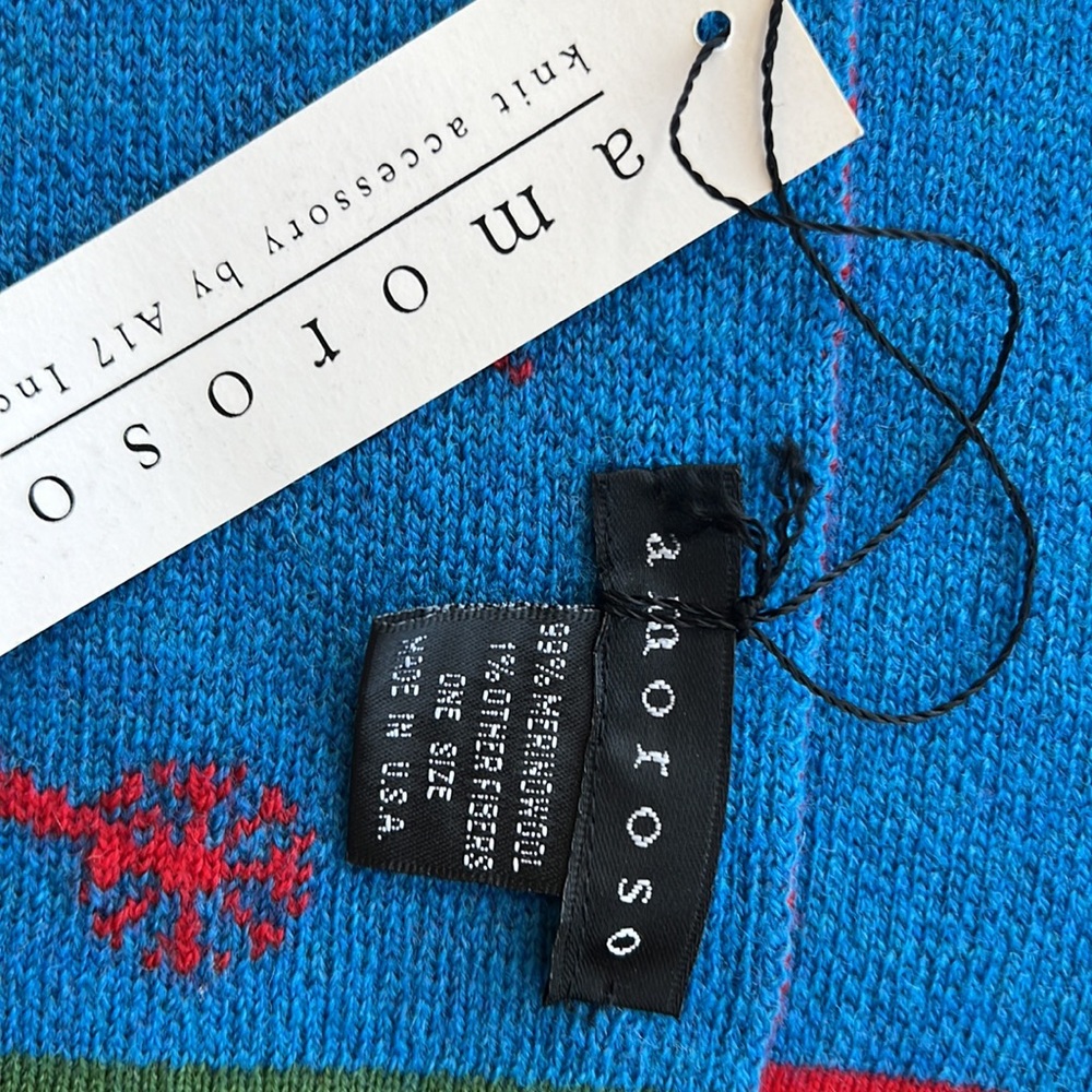 Colorful Winter Patterned Scarf - Picture 2 of 7